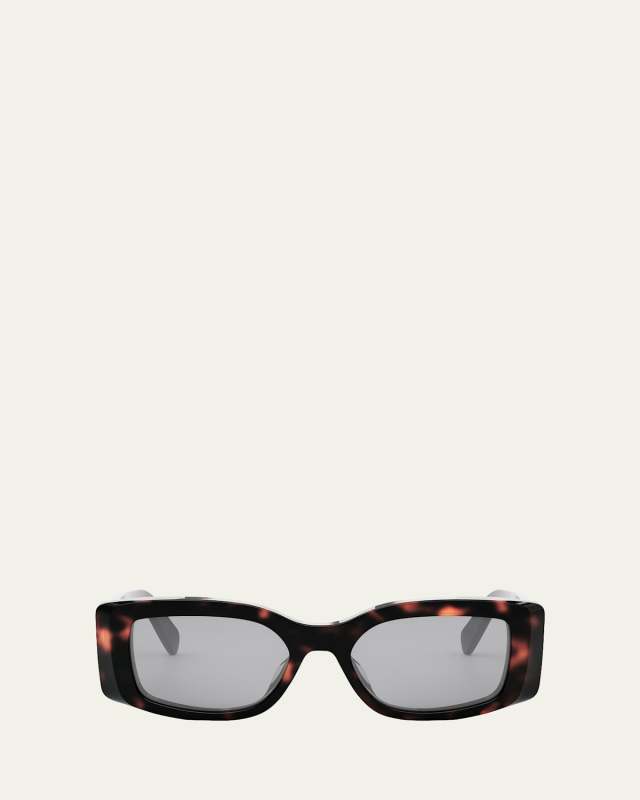 Triomphe Acetate Rectangle Sunglasses